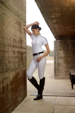 Hot horseware AA Evora kortermet stevneskjorte WH/AB