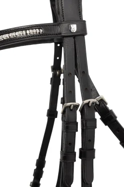 New horze anatomisk tøyle Francis Crown Black