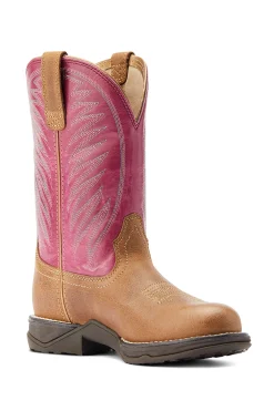 ariat Anthem Round Toe II Western Boots DistressedNatural
