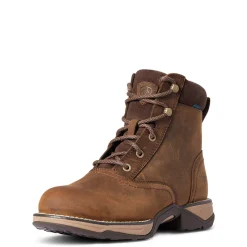 New ariat Anthem Round Toe Lacer vanntette støvletter for damer DistressedBrown
