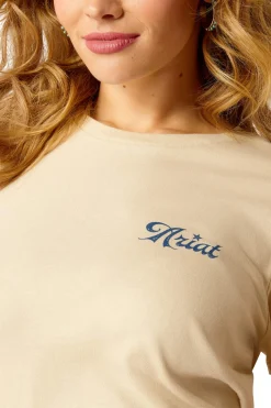 Outlet ariat Eagle Proud T-Skjorte Natural