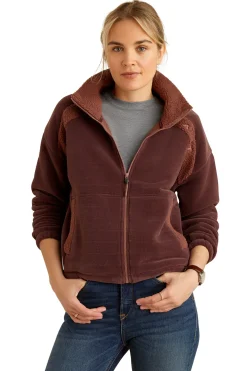 Discount ariat Lafayette Full Zip Sweatshirt Jacket Marron