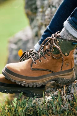 Discount ariat Moresby vanntett halvhøy støvel til dame DistressedBrown