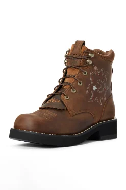 Outlet ariat Probaby Lacer western ankelboots, dame Brown