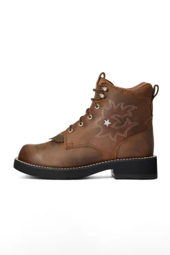 Outlet ariat Probaby Lacer western ankelboots, dame Brown