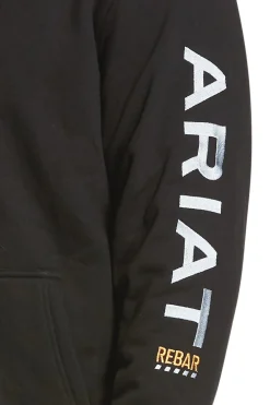 Clearance ariat Rebar All-Weather hette med glidelås for menn BLACK