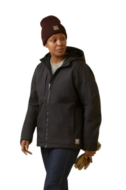 Outlet ariat Rebar DuraCanvas fôret jakke til dame Black