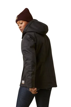 Outlet ariat Rebar DuraCanvas fôret jakke til dame Black