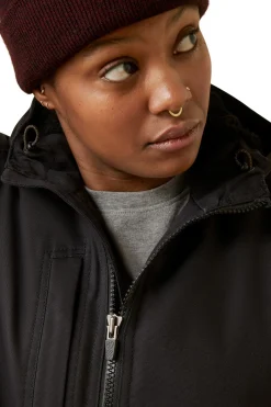 Outlet ariat Rebar DuraCanvas fôret jakke til dame Black