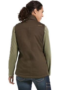 Outlet ariat Rebar Duracanvas isolert damevest Walnut