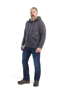 Hot ariat Rebar Regulator jakke med glidelås til herre Grey