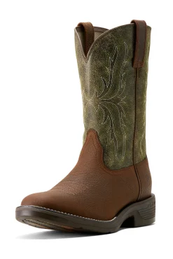 Sale ariat Ridgeback landsstøvler for menn ToffeeBrown/MossGreen