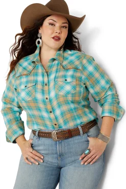 New ariat Roping Rutet Skjorte BreezePlaid