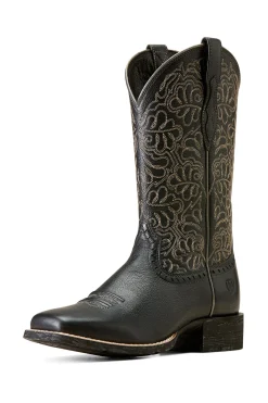 Sale ariat Round Up Remuda westernboots til dame BlackDeertan