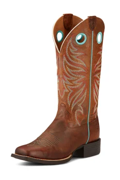 New ariat Round Up Ryder dames westernstøvler SafariBrown
