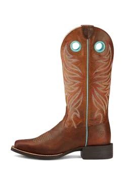 New ariat Round Up Ryder dames westernstøvler SafariBrown