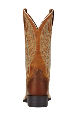 New ariat Round Up Wide Square Toe dames westernstøvler Brown