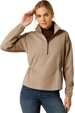Hot ariat Ryeland 1/2 Zip Sweatshirt Brindle