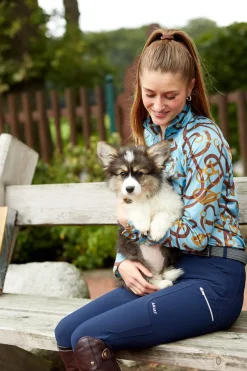 Online ariat Sunstopper 2.0 skjorte med 1/4 glidelås, dame MetallicBlack