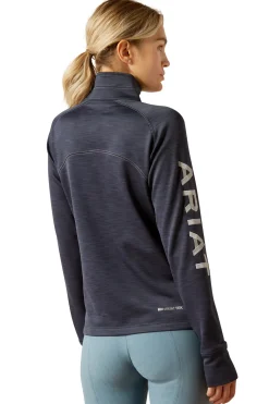 Sale ariat Tek Team 1/2 Zip Sweatshirt OmbreBlueHeather