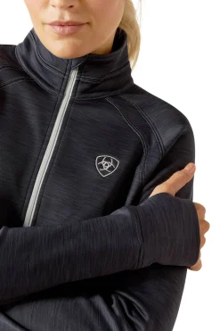 Sale ariat Tek Team 1/2 Zip Sweatshirt OmbreBlueHeather