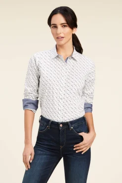 Online ariat Tomales-skjorte for kvinner BitPrint