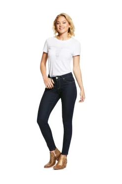 ariat Ultra Stretch ridejeans, dame DenimBlue