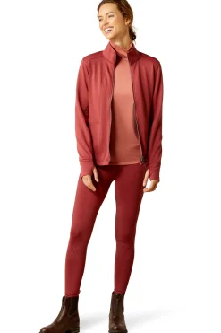 New ariat Zaphus Sweatshirt med glidelås BurntRusset