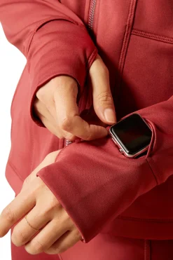 New ariat Zaphus Sweatshirt med glidelås BurntRusset