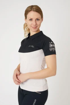 Discount bvertigo B Vertigo Ariella poloskjorte til dame MauveChalk(lightpink)