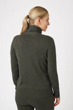 Outlet bvertigo B Vertigo Athena pullover i merinomix til dame MajorBrown