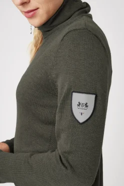 Outlet bvertigo B Vertigo Athena pullover i merinomix til dame MajorBrown