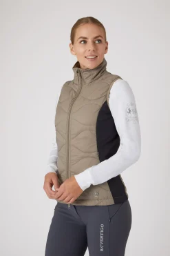 Online bvertigo B Vertigo Belle hybrid ridevest til dame WeatheredTeakBeige/DarkDavy