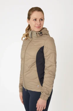 New bvertigo B Vertigo Brielle hybrid ridejakke til dame WeatheredTeakBeige/DarkDavy