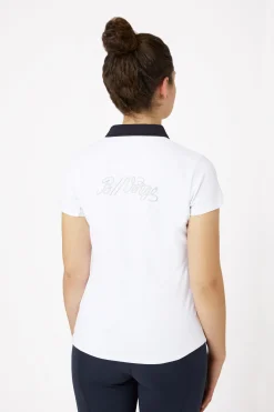 Hot bvertigo B Vertigo Claudine kortermet poloskjorte, dame White/DarkNavy