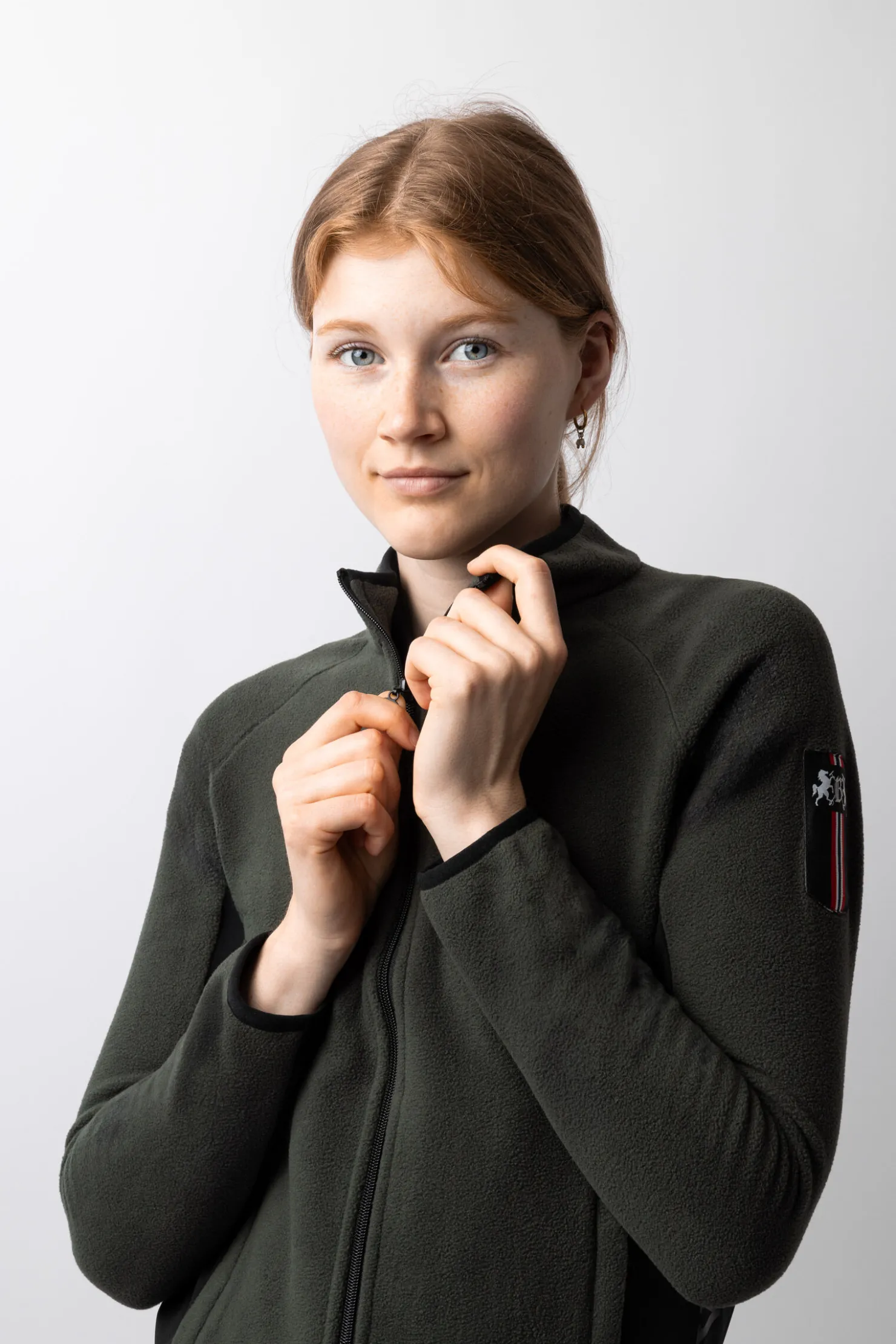 Discount bvertigo B Vertigo Cleo elastisk ridejakke i fleece til dame ClimbingIvyGreen