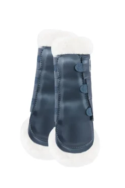 New bvertigo B Vertigo Drew stryksokker med fuskepels DarkNavy