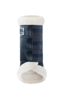 New bvertigo B Vertigo Drew stryksokker med fuskepels DarkNavy