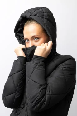 Best bvertigo B Vertigo Gem lettfôret frakk til dame AnthraciteDarkGrey