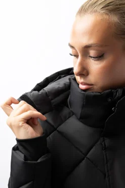 Best bvertigo B Vertigo Gem lettfôret frakk til dame AnthraciteDarkGrey