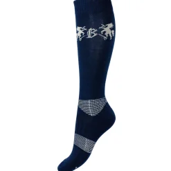 Clearance bvertigo B Vertigo Geox vinter-ridestrømper i Merino-ullmix DarkNavy