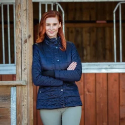 Discount bvertigo B Vertigo Julianne vattert jakke, dame DarkNavy