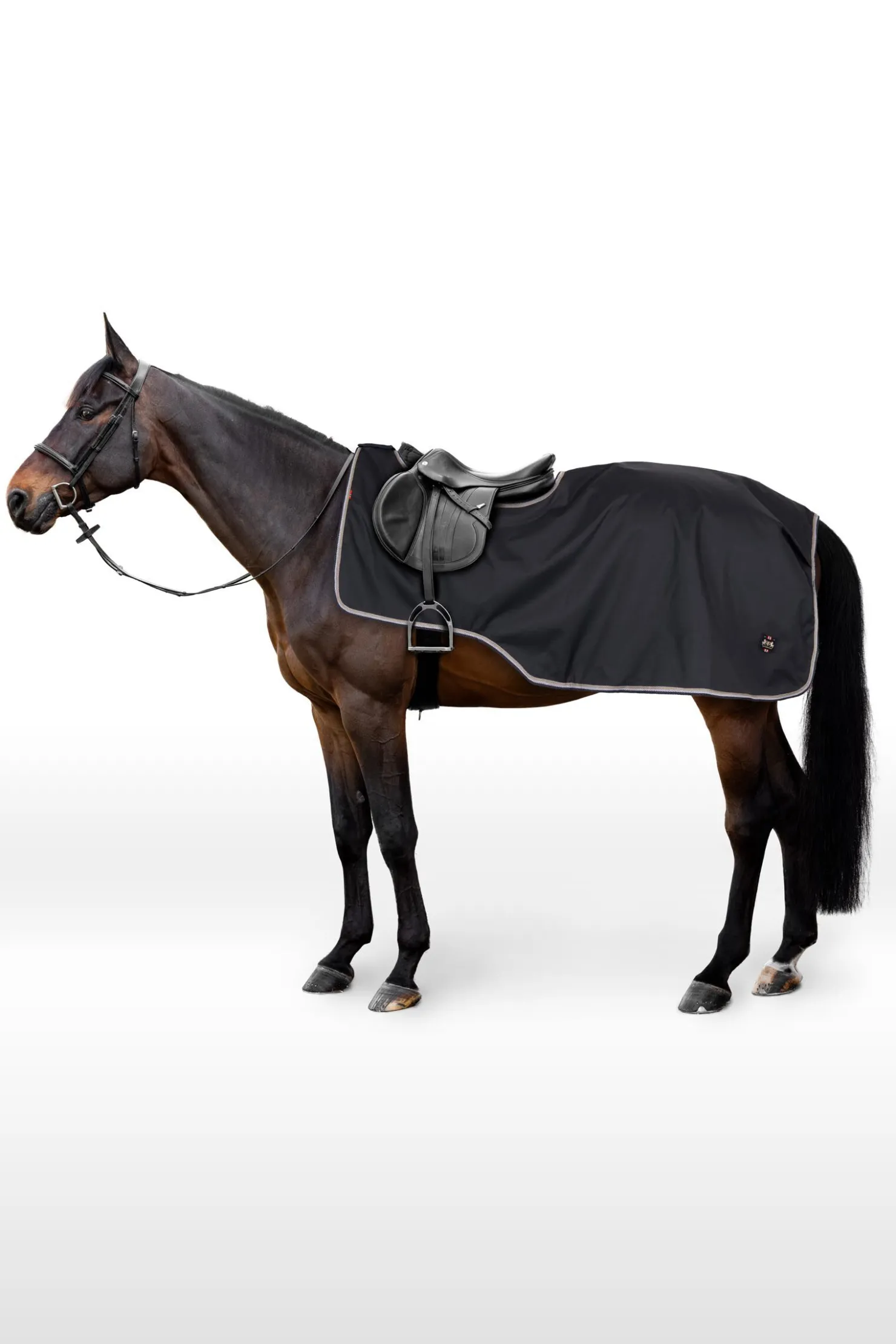 Outlet bvertigo B Vertigo Lachlan 600D regntett ridedekken med ullfôr DarkNavy