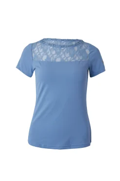 Clearance bvertigo B Vertigo Natalia t-skjorte med blonder, dame InfinityBlue