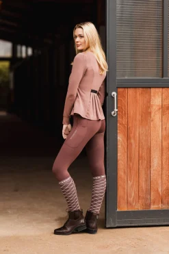 Clearance bvertigo B Vertigo Sarah trrenings-/ridejakke med folder til dame Burlwood