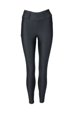 Online backontrack Back on Track Carmen kneforsterkede ridetights til dame Black