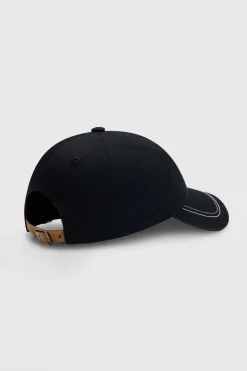 Clearance boss caps med broderi Black