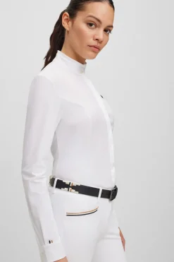 Outlet boss Emma Showbluse for kvinner White