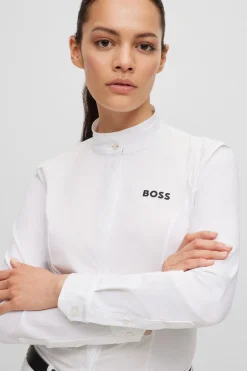 Outlet boss Emma Showbluse for kvinner White