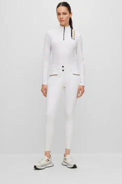 Clearance boss Hailey Full Grip Høyt Liv Ridebukser White
